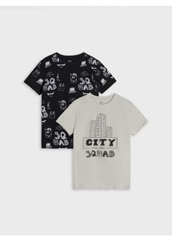 Sinsay - Koszulki 2 pack - czarny ze sklepu Sinsay w kategorii T-shirty chłopięce - zdjęcie 171296094