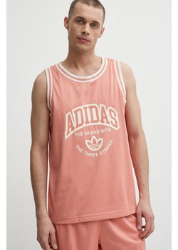 adidas Originals t-shirt męski kolor różowy IS2899 ze sklepu ANSWEAR.com w kategorii T-shirty męskie - zdjęcie 171297700