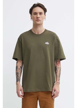 Dickies t-shirt bawełniany kolor zielony z aplikacją ze sklepu PRM w kategorii T-shirty męskie - zdjęcie 171298442