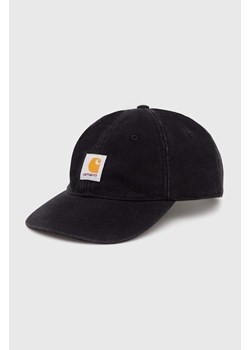 Carhartt WIP czapka z daszkiem bawełniana Icon Cap kolor czarny z aplikacją I033359.89XX ze sklepu PRM w kategorii Czapki z daszkiem damskie - zdjęcie 171298553