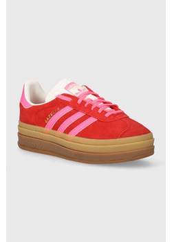 adidas Originals sneakersy zamszowe Gazelle Bold W kolor czerwony IH7496 ze sklepu PRM w kategorii Buty sportowe damskie - zdjęcie 171298711