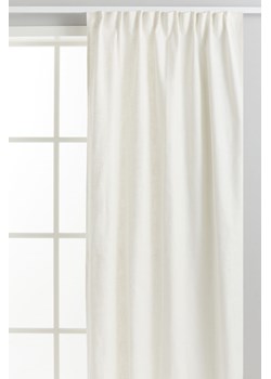 H & M - Zasłona z domieszką lnu 2-pak - Biały ze sklepu H&M w kategorii Zasłony - zdjęcie 171299311