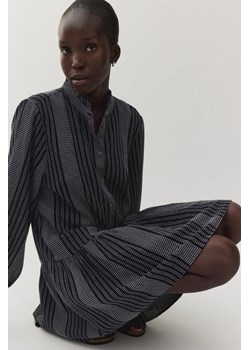 H & M - Sukienka z falbankową stójką - Czarny ze sklepu H&M w kategorii Sukienki - zdjęcie 171299323