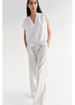 H & M - Bluzka z kapturkowym rękawem - Biały ze sklepu H&M w kategorii Bluzki damskie - zdjęcie 171299663
