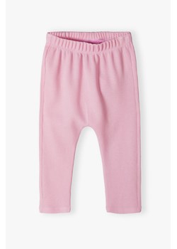 Różowe spodnie dresowe z dzianiny - 5.10.15. ze sklepu 5.10.15 w kategorii Spodnie i półśpiochy - zdjęcie 171301834