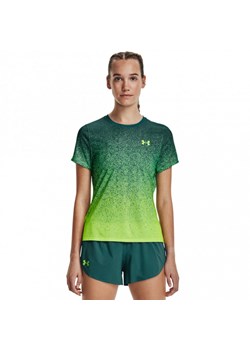 Damska koszulka do biegania Under Armour UA RUSH™ Run Short Sleeve - zielona ze sklepu Sportstylestory.com w kategorii Bluzki damskie - zdjęcie 171307000