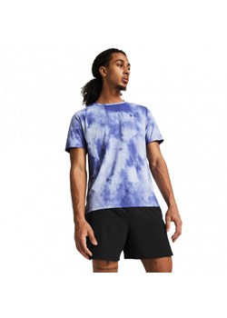 Męska koszulka do biegania Under Armour UA Launch Elite Wash SS - niebieska ze sklepu Sportstylestory.com w kategorii T-shirty męskie - zdjęcie 171308581