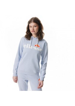 Damska bluza dresowa nierozpinana z kapturem Ellesse Torices OH Hoody - niebieska ze sklepu Sportstylestory.com w kategorii Bluzy damskie - zdjęcie 171309151