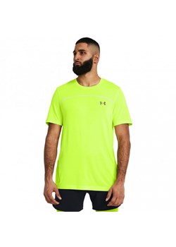 Męska koszulka treningowa Under Armour UA Rush Seamless Wordmark SS - zielona ze sklepu Sportstylestory.com w kategorii T-shirty męskie - zdjęcie 171309583