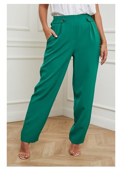 Plus Size Company Spodnie w kolorze zielonym ze sklepu Limango Polska w kategorii Spodnie damskie - zdjęcie 171311422