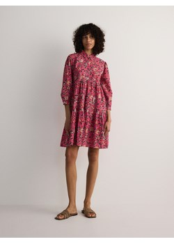 Reserved - Wzorzysta sukienka z bawełny - wielobarwny ze sklepu Reserved w kategorii Sukienki - zdjęcie 171312462
