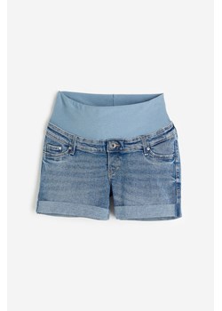 H & M - MAMA Szorty dżinsowe - Niebieski ze sklepu H&M w kategorii Spodnie ciążowe - zdjęcie 171313320