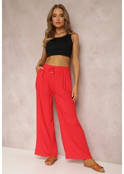 Czerwone Spodnie Karrill ze sklepu Renee odzież w kategorii Spodnie damskie - zdjęcie 171313911