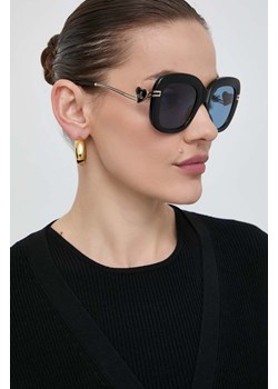 Vivienne Westwood okulary przeciwsłoneczne damskie kolor czarny VW506100150 ze sklepu ANSWEAR.com w kategorii Okulary przeciwsłoneczne damskie - zdjęcie 171314542