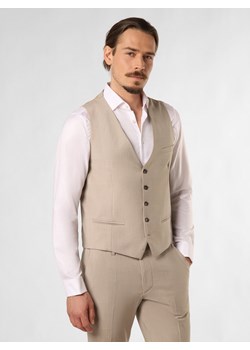 Cinque Męska kamizelka modułowa - CIMonopoli-W Mężczyźni Slim Fit Sztuczne włókno beżowy marmurkowy ze sklepu vangraaf w kategorii Kamizelki męskie - zdjęcie 171315923