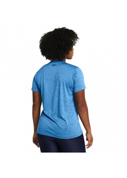 Damska koszulka treningowa Under Armour Tech SSC- Twist - niebieska ze sklepu Sportstylestory.com w kategorii Bluzki damskie - zdjęcie 171316503