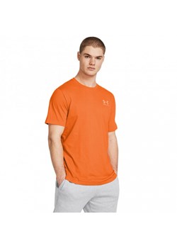 Męski t-shirt z nadrukiem Under Armour UA M Sportstyle LC SS - pomarańczowy ze sklepu Sportstylestory.com w kategorii T-shirty męskie - zdjęcie 171316550