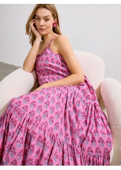 Reserved - Bawełniana sukienka w kwiaty - wielobarwny ze sklepu Reserved w kategorii Sukienki - zdjęcie 171317980