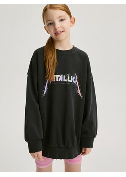 Reserved - Bluza z motywem Metallica - czarny ze sklepu Reserved w kategorii Bluzy dziewczęce - zdjęcie 171318292