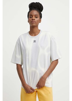 adidas Originals t-shirt bawełniany damski kolor szary IU2481 ze sklepu ANSWEAR.com w kategorii Bluzki damskie - zdjęcie 171319030