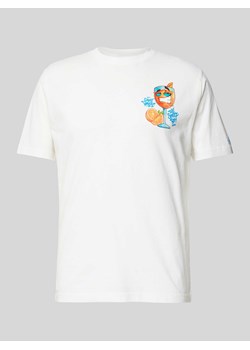 T-shirt z nadrukiem ze sloganem ze sklepu Peek&Cloppenburg  w kategorii T-shirty męskie - zdjęcie 171319453