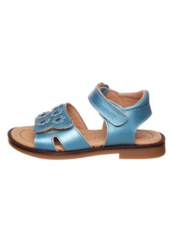 POM POM Skórzane sandały w kolorze błękitnym ze sklepu Limango Polska w kategorii Sandały dziecięce - zdjęcie 171320280
