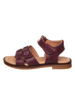 POM POM Skórzane sandały w kolorze fioletowym ze sklepu Limango Polska w kategorii Sandały dziecięce - zdjęcie 171320290