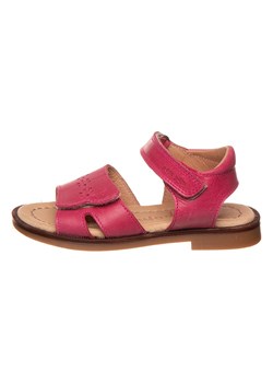POM POM Skórzane sandały w kolorze różowym ze sklepu Limango Polska w kategorii Sandały dziecięce - zdjęcie 171320334