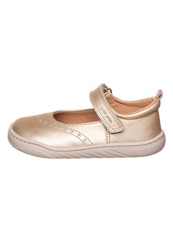 POM POM Skórzane buty w kolorze złotym do chodzenia na boso ze sklepu Limango Polska w kategorii Balerinki dziecięce - zdjęcie 171320421
