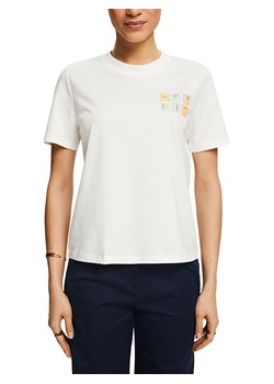 ESPRIT Koszulka w kolorze białym ze sklepu Limango Polska w kategorii Bluzki damskie - zdjęcie 171320921