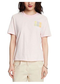 ESPRIT Koszulka w kolorze jasnoróżowo-białym ze sklepu Limango Polska w kategorii Bluzki damskie - zdjęcie 171320941