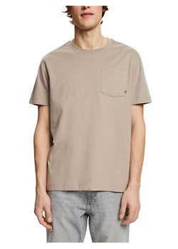 ESPRIT Koszulka w kolorze szarobrązowym ze sklepu Limango Polska w kategorii T-shirty męskie - zdjęcie 171320953