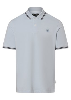 Bugatti Męska koszulka polo Mężczyźni Bawełna jasnoniebieski jednolity ze sklepu vangraaf w kategorii T-shirty męskie - zdjęcie 171322941