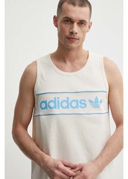 adidas Originals t-shirt bawełniany męski kolor beżowy IU0191 ze sklepu ANSWEAR.com w kategorii T-shirty męskie - zdjęcie 171324253