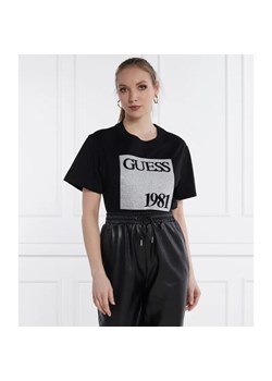 GUESS T-shirt BEADS | Regular Fit ze sklepu Gomez Fashion Store w kategorii Bluzki damskie - zdjęcie 171324791