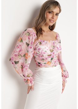 Różowa Bluzka Narneli ze sklepu Born2be Odzież w kategorii Bluzki damskie - zdjęcie 171327342
