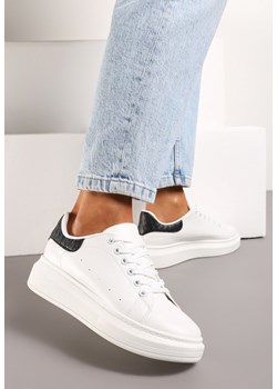 Biało-Czarne Sneakersy na Grubej Podeszwie Hypnotic ze sklepu born2be.pl w kategorii Buty sportowe damskie - zdjęcie 171327351