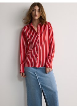 Reserved - Satynowa koszula - czerwony ze sklepu Reserved w kategorii Koszule damskie - zdjęcie 171328611