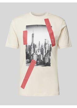 T-shirt z nadrukiem z logo ze sklepu Peek&Cloppenburg  w kategorii T-shirty męskie - zdjęcie 171330840