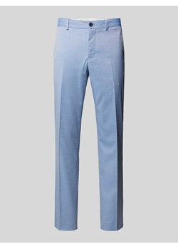Spodnie do garnituru o kroju slim fit z zapięciem na guzik i zamek błyskawiczny ze sklepu Peek&Cloppenburg  w kategorii Spodnie męskie - zdjęcie 171330924