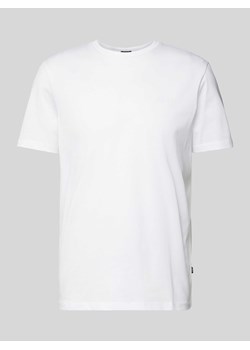 T-shirt z prążkowanym,okrągłym dekoltem model ‘Cosmo’ ze sklepu Peek&Cloppenburg  w kategorii T-shirty męskie - zdjęcie 171330972