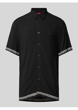 Koszula casualowa o kroju straight fit z wiskozy model ‘Ebor’ ze sklepu Peek&Cloppenburg  w kategorii Koszule męskie - zdjęcie 171331094