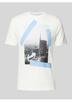 T-shirt z nadrukiem z logo ze sklepu Peek&Cloppenburg  w kategorii T-shirty męskie - zdjęcie 171331160