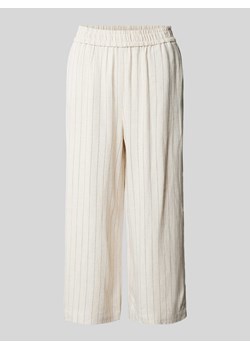 Spodnie materiałowe z szeroką,skróconą nogawką model ‘VINSTY’ ze sklepu Peek&Cloppenburg  w kategorii Spodnie damskie - zdjęcie 171331431