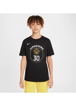 T-shirt dla dużych dzieci Nike NBA Golden State Warriors City Edition - Czerń ze sklepu Nike poland w kategorii T-shirty chłopięce - zdjęcie 171331601