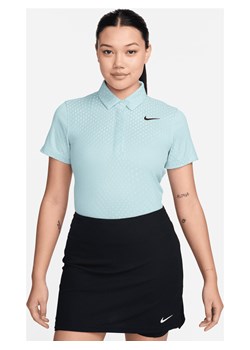 Damska koszulka polo z krótkim rękawem do golfa Dri-FIT ADV Nike Tour - Niebieski ze sklepu Nike poland w kategorii Bluzki damskie - zdjęcie 171331634