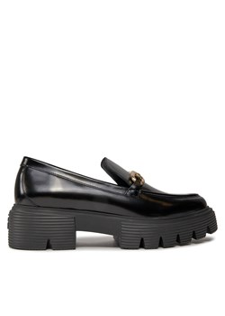 Loafersy Stuart Weitzman Nolita Sw Sgnatre Lf SG816 Czarny ze sklepu eobuwie.pl w kategorii Półbuty damskie - zdjęcie 171335562