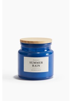 H & M - Świeca zapachowa w szklanym pojemniku - Niebieski ze sklepu H&M w kategorii Świece i dyfuzory - zdjęcie 171337021