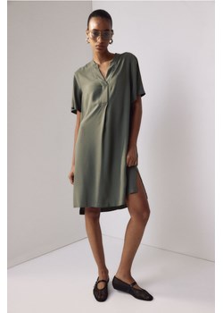 H & M - Tunikowa sukienka z wiskozy - Zielony ze sklepu H&M w kategorii Sukienki - zdjęcie 171337150