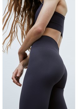 H & M - Bezszwowe legginsy sportowe DryMove - Niebieski ze sklepu H&M w kategorii Spodnie ciążowe - zdjęcie 171337174